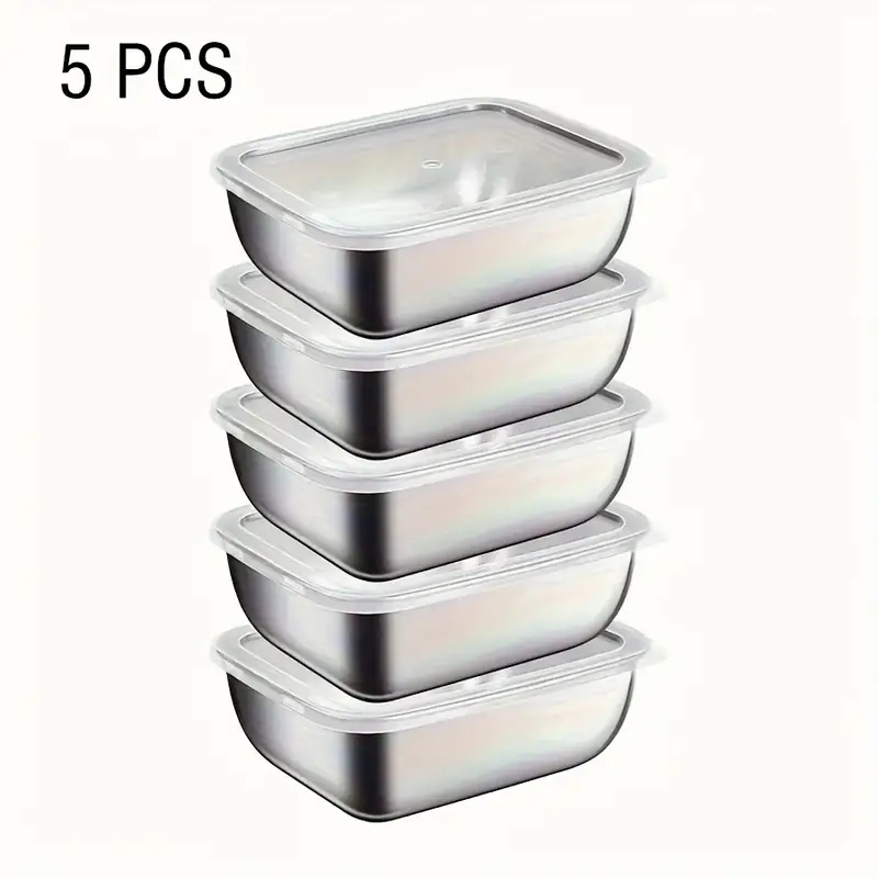 Meal Prep Containers Xl - 5 шт., штабелируемые коробки для приготовления