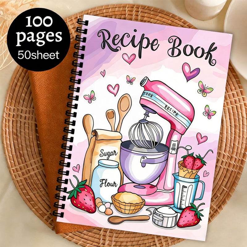 Meal Prep Plan - Журнал рецептов, 100 листов, пустая кулинарная