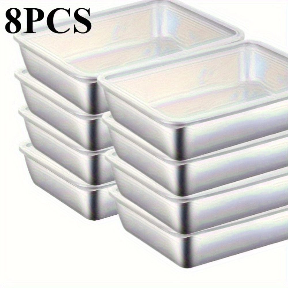 Meal Prep Containers Xl - 8-компонентные пищевые контейнеры из нержавеющей стали,