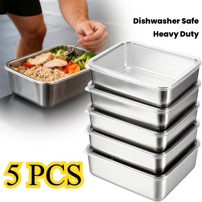 Набор из 5 контейнеров для еды – обзор и цена Meal Prep Containers Xl