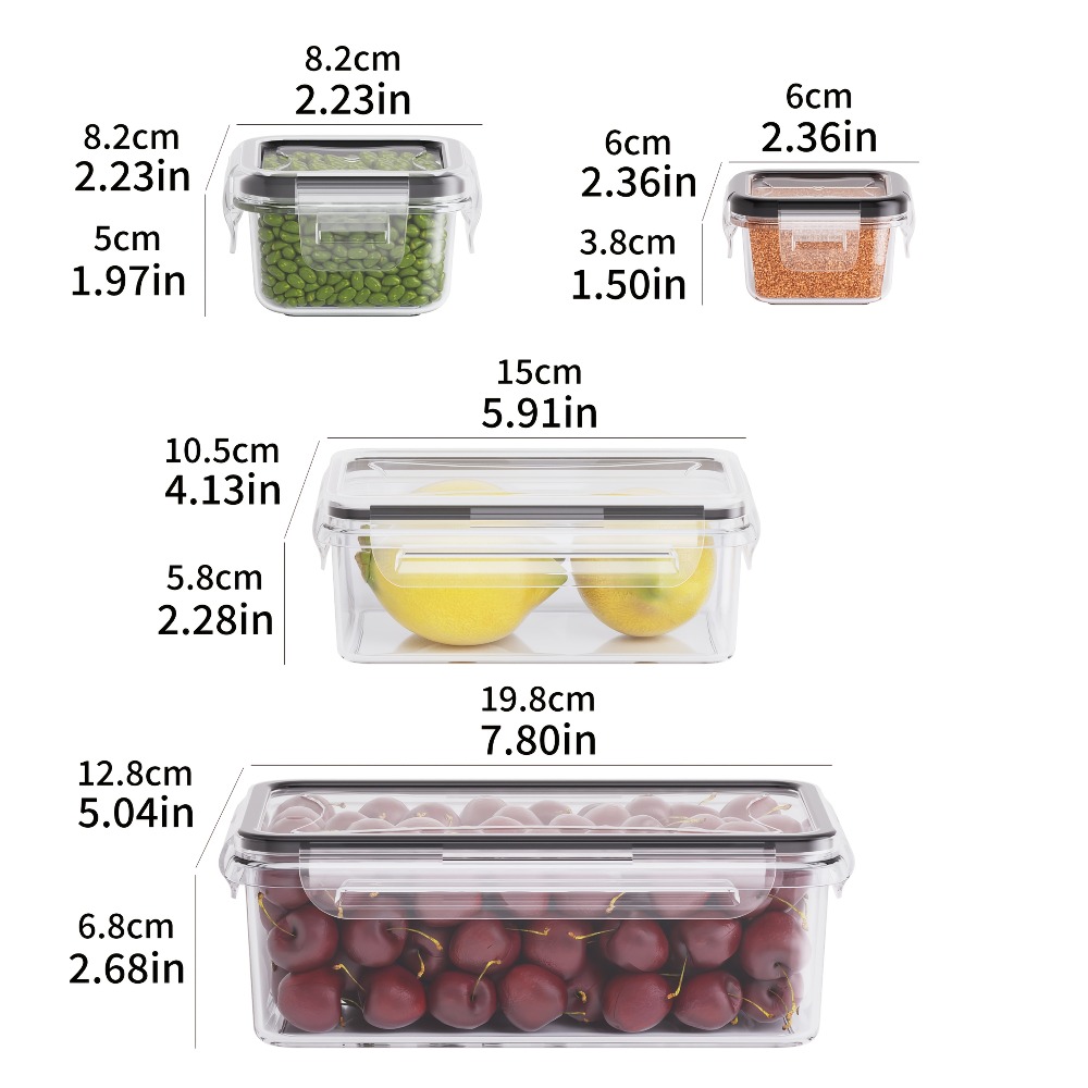 8 шт., герметичные пищевые кон – обзор и цена Meal Prep Containers Xl