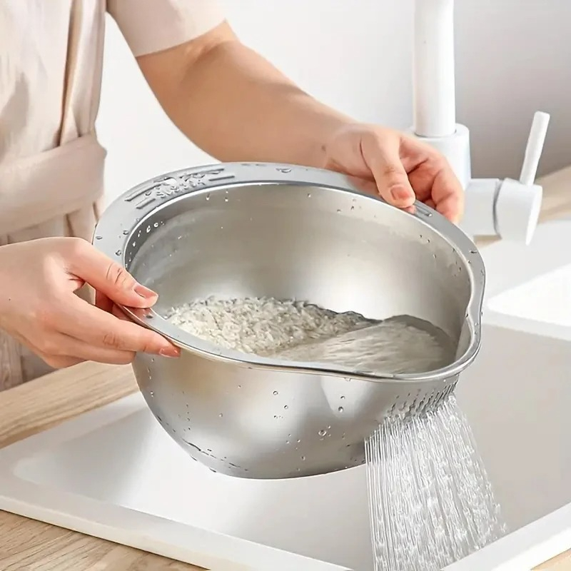 Миска-дуршлаг из нержавеющей с – обзор и цена Meal Prep Rice