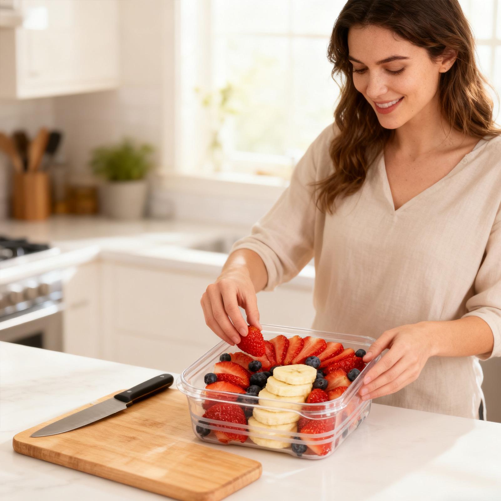 Прозрачный герметичный штабели – обзор и цена Meal Prep Organizer